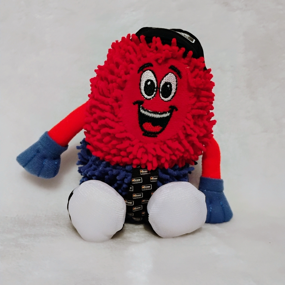 Crew Car Wash Spinner Plush Brush‎ Sponge Stuffed Animal 7" Toy Mascot Advertise